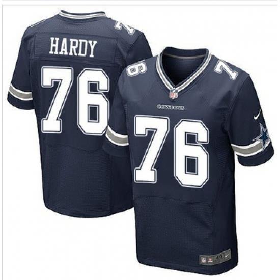 Nike Dallas CoWboys #76 Greg Hardy Navy Blue Team Color Mens Stitched NFL Elite Jersey