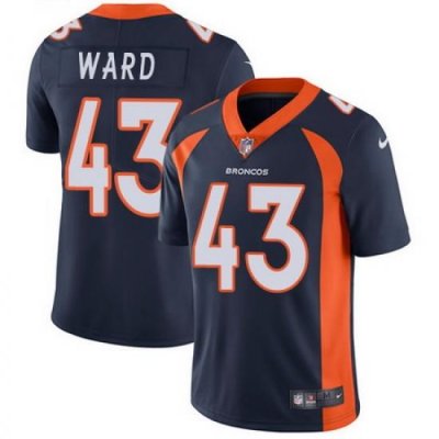 Nike Broncos #43 T J  Ward Navy Blue Alternate Mens Stitched NFL Vapor Untouchable Limited Jersey