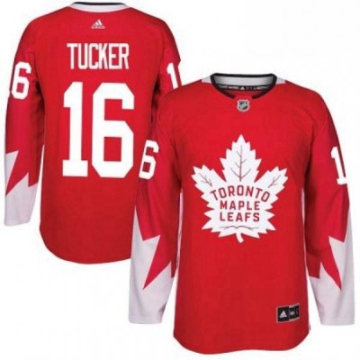 Youth Adidas Toronto Maple Leafs 16 Darcy Tucker Authentic Red Alternate NHL Jersey