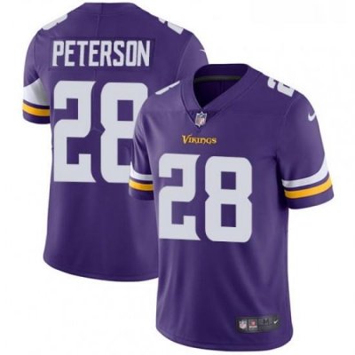 Youth Nike Minnesota Vikings 28 Adrian Peterson Purple Team Color Vapor Untouchable Limited Player NFL Jersey