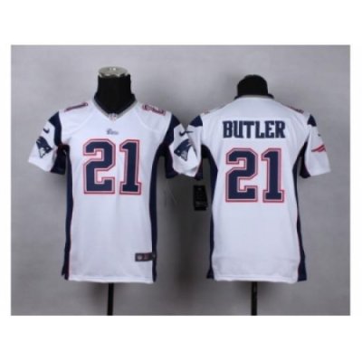 Youth Nike New England Patriots #21 butler white jerseys