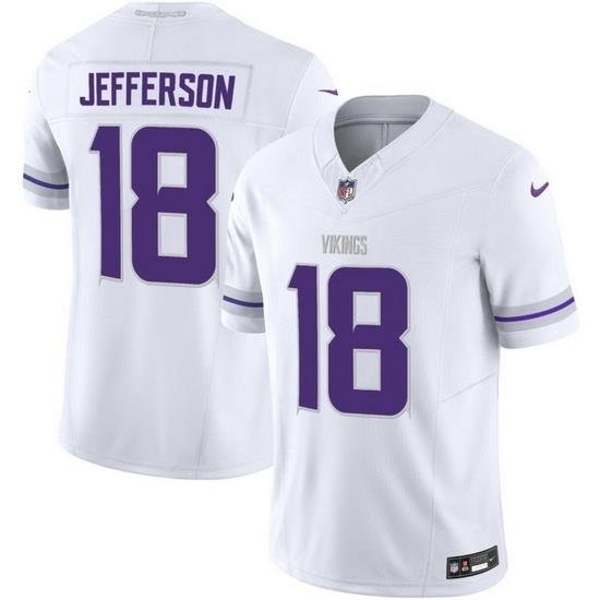 Men Minnesota Vikings Active Player Custom White F U S E  Vapor Untouchable Limited Stitched Jersey