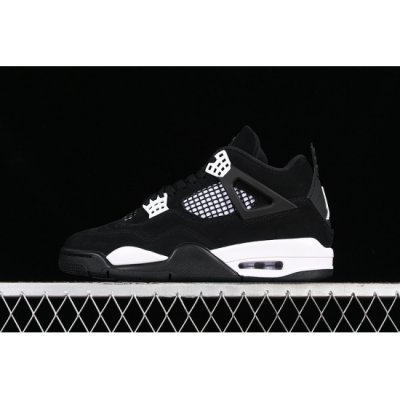 AIR JORDAN 4 RETRO WHITE THUNDER BLACK WHITE BLACK