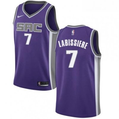 Youth Nike Sacramento Kings 7 Skal Labissiere Swingman Purple Road NBA Jersey Icon Edition