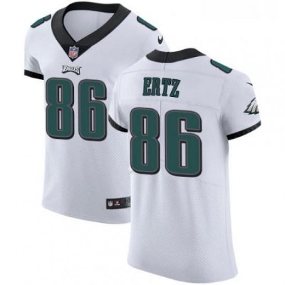 Mens Nike Philadelphia Eagles 86 Zach Ertz White Vapor Untouchable Elite Player NFL Jersey