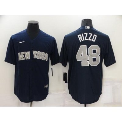 Men NeW York Yankees 48 Anthony Rizzo Navy Cool Base Stitched jersey