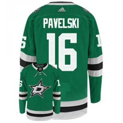 Men Adidas Dallas Starts 16 Joe Pavelski Authentic Green NHL Hockey Jersey