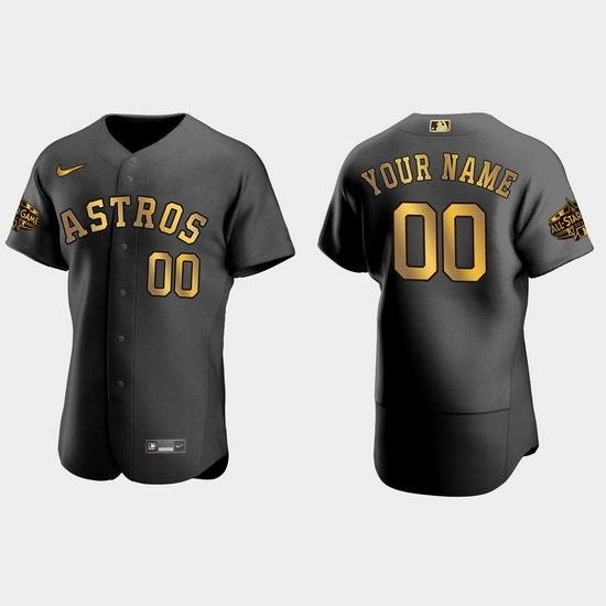 Men Women Youth Houston Astros Custom 2022 Mlb All Star Game Authentic Black Men Jersey