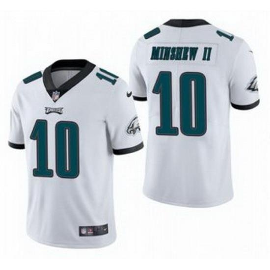 Men Philadelphia Eagles 10 Gardner Minshew II White Vapor Untouchable Limited Stitched Jersey