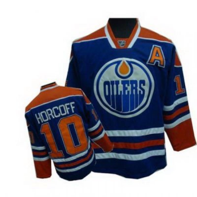 Edmonton Oilers #10 HORCOFF jerseys LT.BLUE