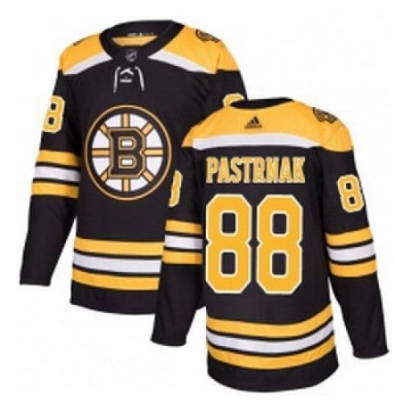 Youth Adidas Boston Bruins 88 David Pastrnak Authentic Black Home NHL Jersey