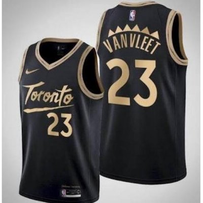 Men Toronto Raptors Fred VanVleet Black 2020 New City Edition Jersey