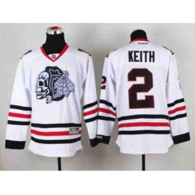 nhl jerseys chicago blackhawks #2 keith white-1[the skeleton head]