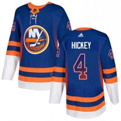 Mens Adidas New York Islanders 4 Thomas Hickey Authentic Royal Blue Drift Fashion NHL Jersey