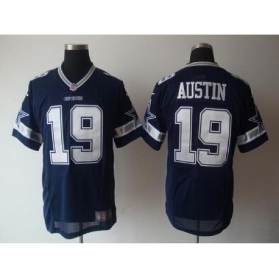 Nike Dallas Cowboys 19 Miles Austin Blue Elite NFL Jersey