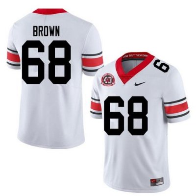 2020 Men #68 Chris Brown Georgia Bulldogs 1980 National Champions 40th Anniversary College Football