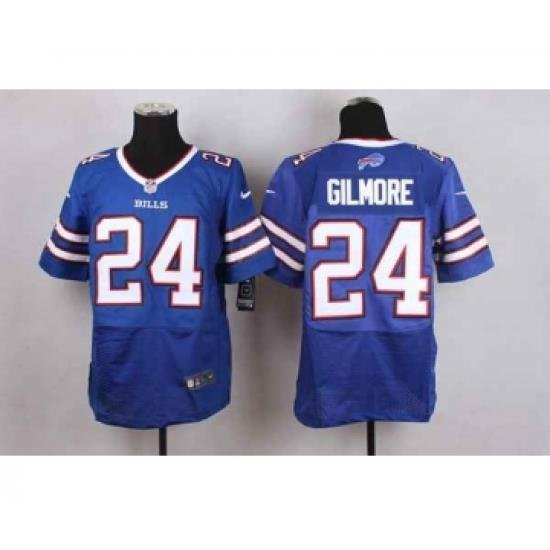 nike nfl jerseys buffalo bills 24 gilmore blue[Elite]