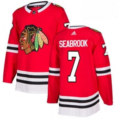 Mens Adidas Chicago Blackhawks 7 Brent Seabrook Premier Red Home NHL Jersey