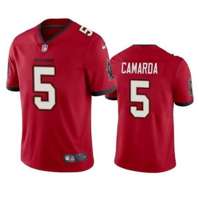 Men Tampa Bay Buccaneers 5 Jake Camarda Red Vapor Untouchable Limited Stitched Jersey