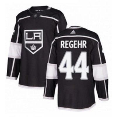 Mens Adidas Los Angeles Kings 44 Robyn Regehr Authentic Black Home NHL Jersey