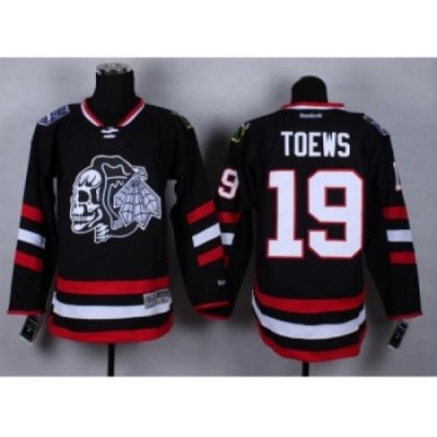 NHL Chicago Blackhawks #19 Jonathan Toews Stitched black jerseys[2014 new]