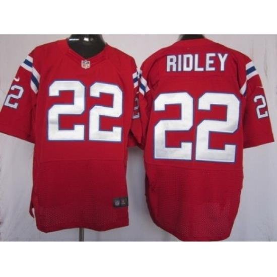 Nike New England Patriots 22 Stevan Ridley Red Elite NFL Jersey