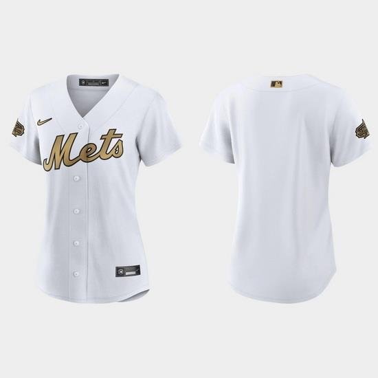 Women NeW York Mets 2022 Mlb All Star Game Replica White Jersey