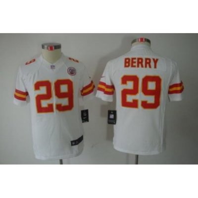 Youth Nike Kansas City Chiefs 29# Eric Berry White Limited Jerseys