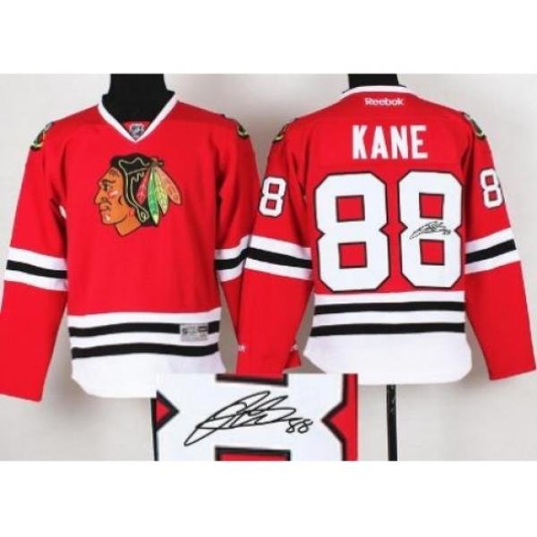 Chicago Blackhawks 88 Patrick Kane Red Signed Jerseys