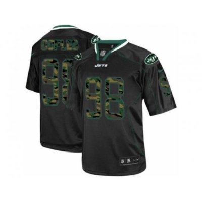 Nike New York Jets 98 Quinton Coples Black Limited Camo Fashion NFL Jersey