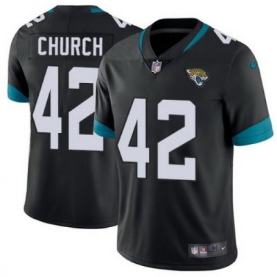 Nike Jaguars #42 Barry Church Black Alternate Mens Stitched NFL Vapor Untouchable Limited Jersey