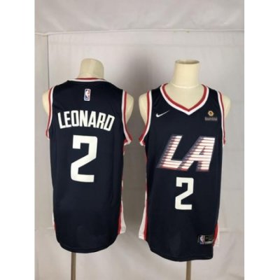 Clippers 2 Kawhi Leonard Black City Edition Nike Swingman Jersey