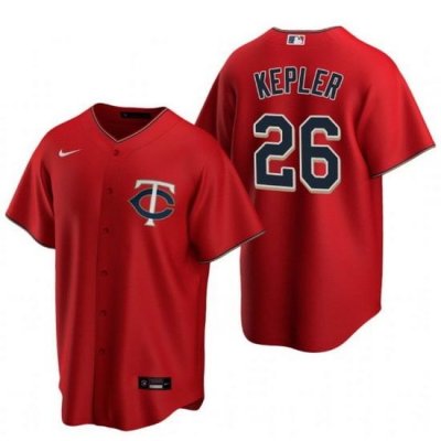 Men Minnesota TWins 26 Max Kepler Red Cool Base Stitched Jerse