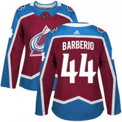 Womens Adidas Colorado Avalanche 44 Mark Barberio Premier Burgundy Red Home NHL Jersey