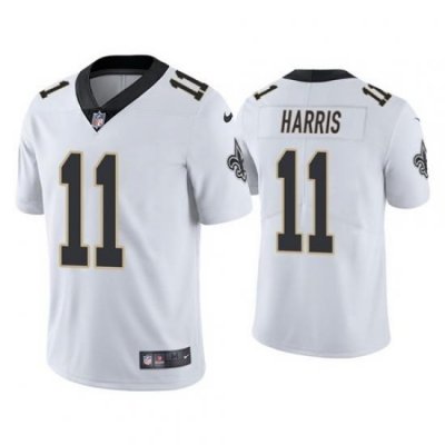 Men Saints 11 Deonte Harris Vapor Untouchable Limited White Jersey