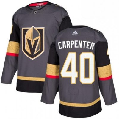 Youth Adidas Vegas Golden Knights 40 Ryan Carpenter Authentic Gray Home NHL Jersey