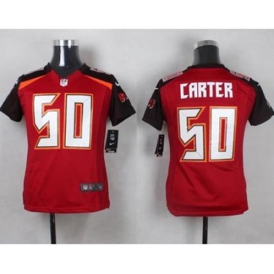 Nike Buccaneers #50 Bruce Carter Red Team Color Youth Stitched NFL New Elite Jersey