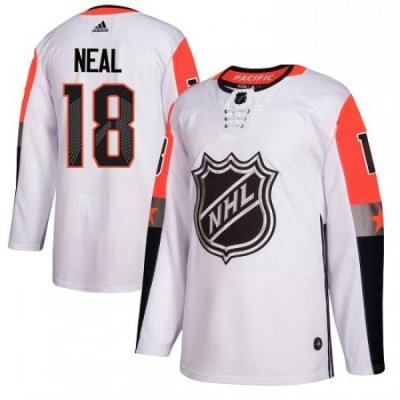 Youth Adidas Vegas Golden Knights 18 James Neal Authentic White 2018 All Star Pacific Division NHL Jersey