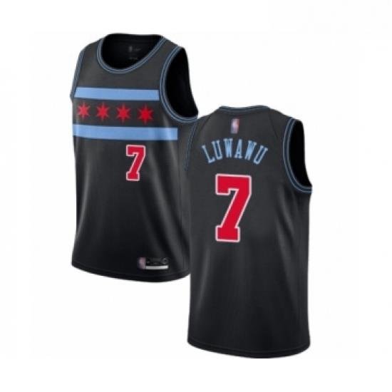 Youth Chicago Bulls 7 Timothe Luwawu Swingman Black Basketball Jersey City Edition