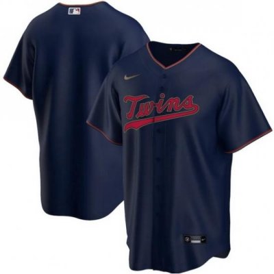 Men Minnesota TWins Nike Navy Blue Blank Jersey