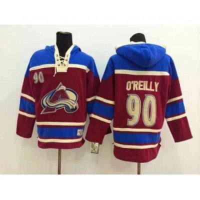 nhl jerseys colorado avalanche #90 oreilly red-blue[pullover hooded sweatshirt]