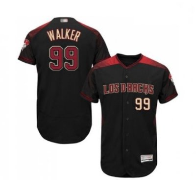 Mens Arizona Diamondbacks 99 Taijuan Walker Black Alternate Authentic Collection Flex Base Baseball Jersey