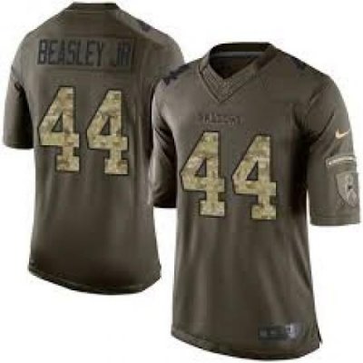 Nike Cowboys #44 Beasley Green Womens Stitched NFL Limited Salute to Service Jersey