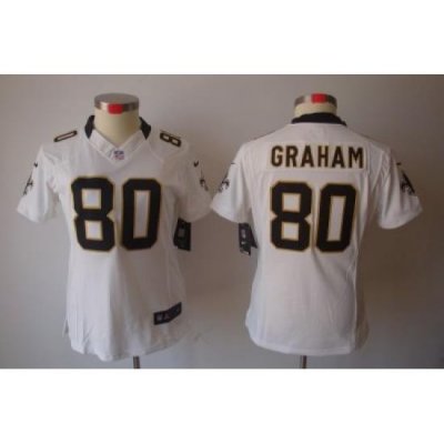 Women Nike NeW Orleans Saints 80# Graham White[Women's NIKE LIMITED Jersey]