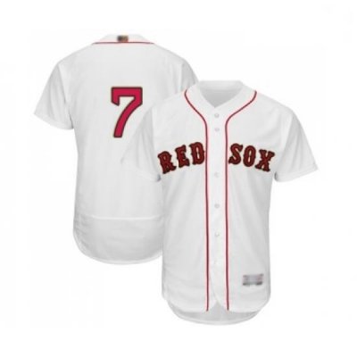 Mens Boston Red Sox 7 Christian Vazquez White 2019 Gold Program Flex Base Authentic Collection Baseball Jersey