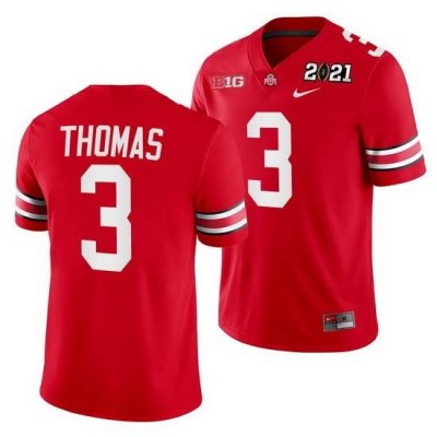 Ohio State Buckeyes Michael Thomas Scarlet 2021 Sugar Bowl Champions College Football Playoff College Football Playoff Jersey