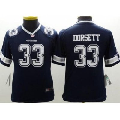 Youth Nike Dallas CoWboys 33 Tony Dorsett Navy Blue Team Color Stitched NFL Limited Jersey