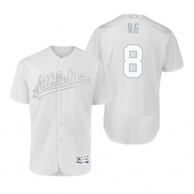 Oakland Athletics Robbie Grossman RG White 2019 Players Weekend MLB Jersey