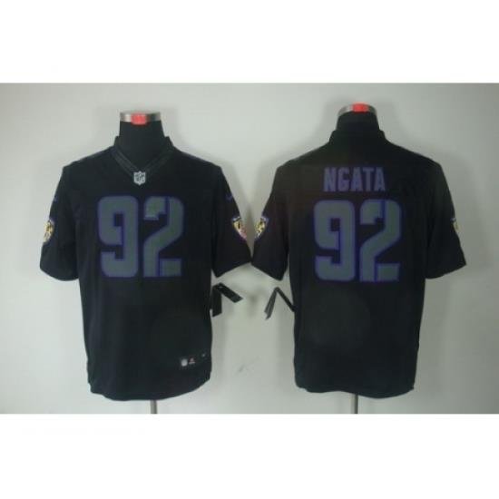 Nike Baltimore Ravens 92 Haloti Ngata Black Limited Impact NFL Jersey