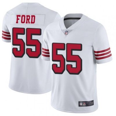 49ers 55 Dee Ford White Rush Mens Stitched Football Vapor Untouchable Limited Jersey